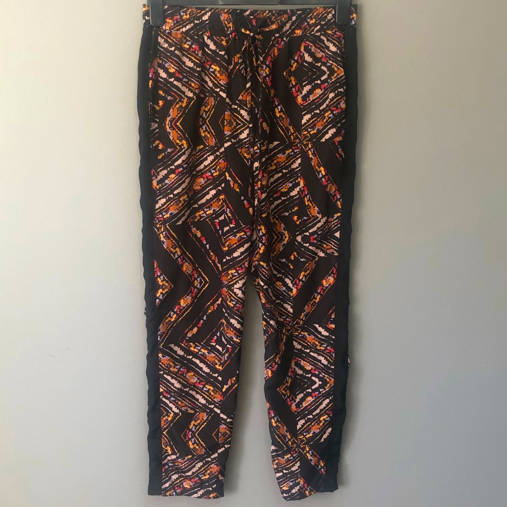 Band of Gypsies Black Tuxedo Stripe Jogger Pants